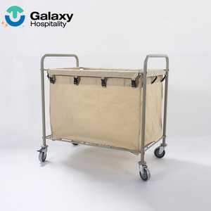 High Quality Wheels Laundry Service Housekeeping Linen Hotel Cleaning Trolley Cart