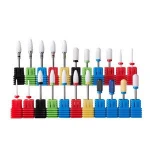 High Quality Wholesale Manicure Pedicure Nail Polish Tool Burr Tungsten Grinding Ceramic Nail Drill Bit For Nail Drill