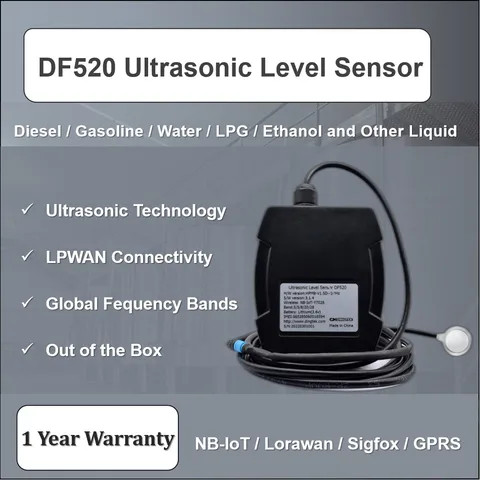High Quality Wireless Ultrasonic LPG Level Sensor For Fuel Tank Monitoring System Smart LPG Level Sensor DF520