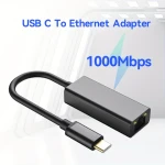 High Speed 1000Mbps Network Card USB-C Type C To RJ45 Lan Gigabit Ethernet Cable Adapter