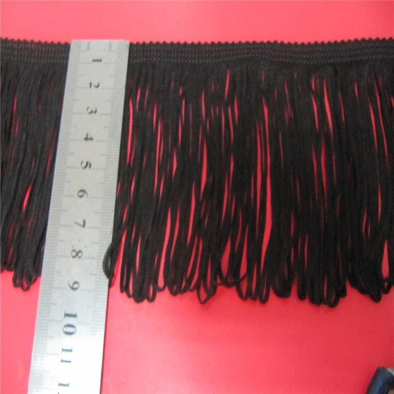 Hight quality black tassel fringe for clothes garment accessory &amp; Rayon tassel fringe for clothes decorativen