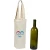 Import Holiday party Cheap price cotton canvas tote bags 1 bottle wine gift bag carry bag with screen printing from China