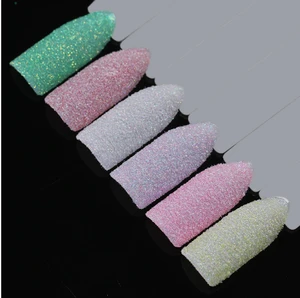 Holographic Nail Glitter Sandy Holo Powder Pigment for Nail Art Decorations