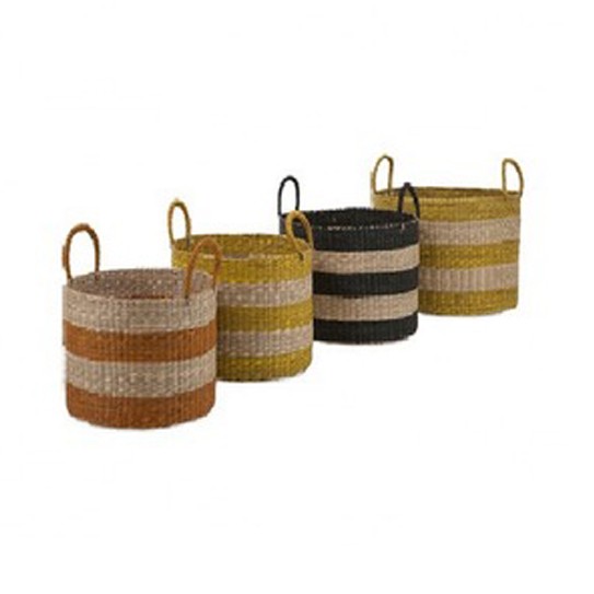Home appliances High quality best selling eco-friendly two tones bamboo weaving basket/ fruit basket/ flower basket