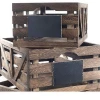 Home decor nesting different size craft display storage items solid wood crate