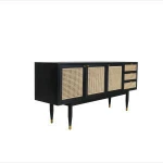 Home furniture luxury 3 doors 3 drawers sideboard