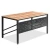 Import Home Furniture Space Saving Industrial Writing Table Wood Top Metal Legs PC Office Computer Desk from South Korea