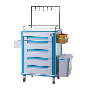 Hospital Medical Trolley Medical Injection Trolley with Drawers