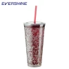 Hot Fashionable Self-Cooling BPA Free Double Wall GEL 22oz Freezer Gel Tumbler Plastic Cup With Lid And Straw