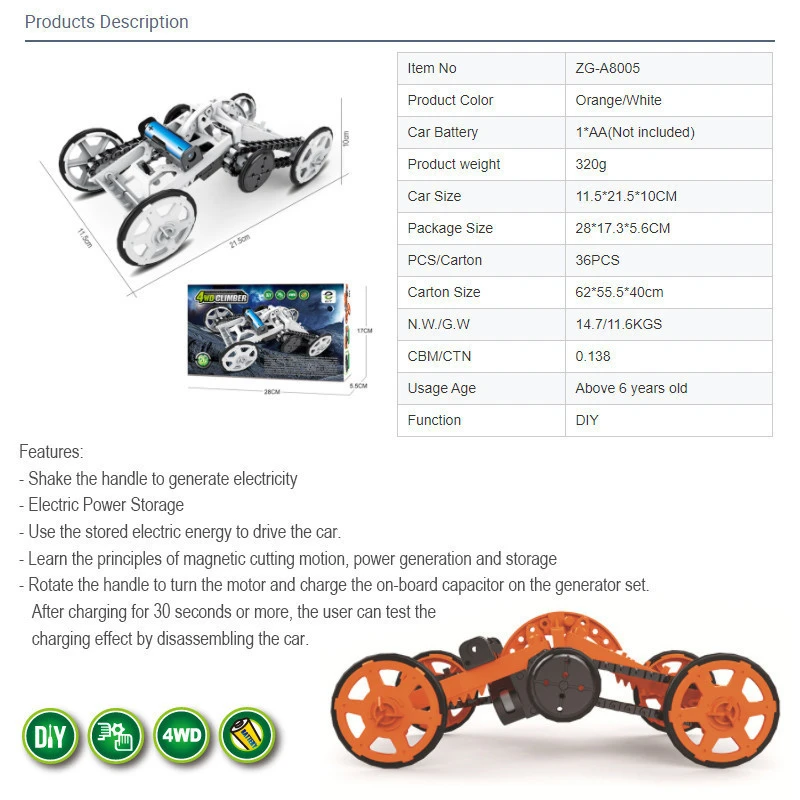 hot product 2020 kids truck car stem educational robot science diy electronic kits boys toys