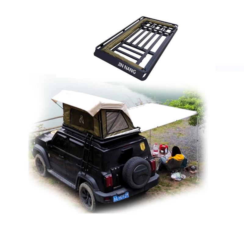 Hot sale 196*120*13.5cm car roof tent luggage rack used for SUV car top tent aluminium outdoors tent fanction