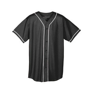 Hot Sale Custom 100% Polyester Raglan Sleeve Blank Baseball Shirt/Button Down Custom Baseball Jersey