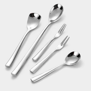 hot sale custom stainless steel tableware set dessert spoon
