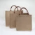 Import Hot Sale fashion jute tote bag,jute bag with leather handle,linen shopping bag from China