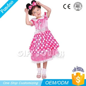 hot sale girls pink Minnie Princess costume
