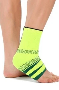 Hot Sale Silicone Sport Elastic Knitted Ankle Support, Compression Ankle Sleeve ,ankle brace for Pain Relief