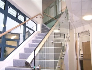Hot Sale Stainless Steel Glass Stair Handrail Stainless Steel Grill Design For Balcony Metal Gold Stair Railing