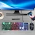 Import Hot Sales Wired USB Gaming Keyboard and Mouse LED Rainbow light Waterproof Game Keyboard GTX300 from China
