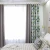 Import Hot sell modern geometric printed linen ready made blackout home window curtains for the living room bedroom curtain in grey from China