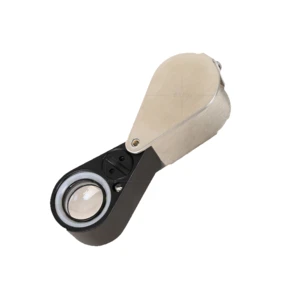 Hot Sell Small Mtetal 10x Magnifier Magnifying Glass prices For Jewelry With Led Lamp