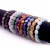 Import Hot selling black onyx smooth oval beads chakra bracelet healing energy natural raw stone stretch charm bracelet wholesale from China