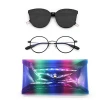 Hot selling BSCI audit Manufacturer sunglass pouch soft eyeglass case plastic sunglass bag