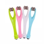 Hot-selling Wholesale Plastic Care Relax Double Rubber Roller Massage For Hand Massage and Relief Stress