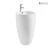 Import Hotel Sanitary Ware Ceramic Wash Hand floor Pedestal Basin  Chaozhou Factory (PB101) from China