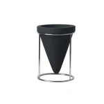 Hotsale desktop promotion stationery single stand office black pencil cup pen holder