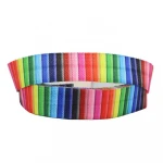 Huihuang Factory OEM Brand Logo Printed Customized Ribbon Elastic Hair Bands