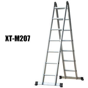 husky elastic aluminium outdoor multipurpose 2 sections ladder