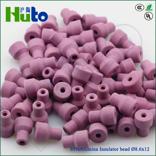 [HUTO CERATRIC] 96% Al2O3 ceramic insulation beads porcelain beads ceramic beads