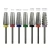 Import HYTOOS Tapered Carbide Nail Drill Bit With Cut Milling Cutter for Manicure 5 In 1 Tungsten Carbide Drills Nails Accessories Tool from China