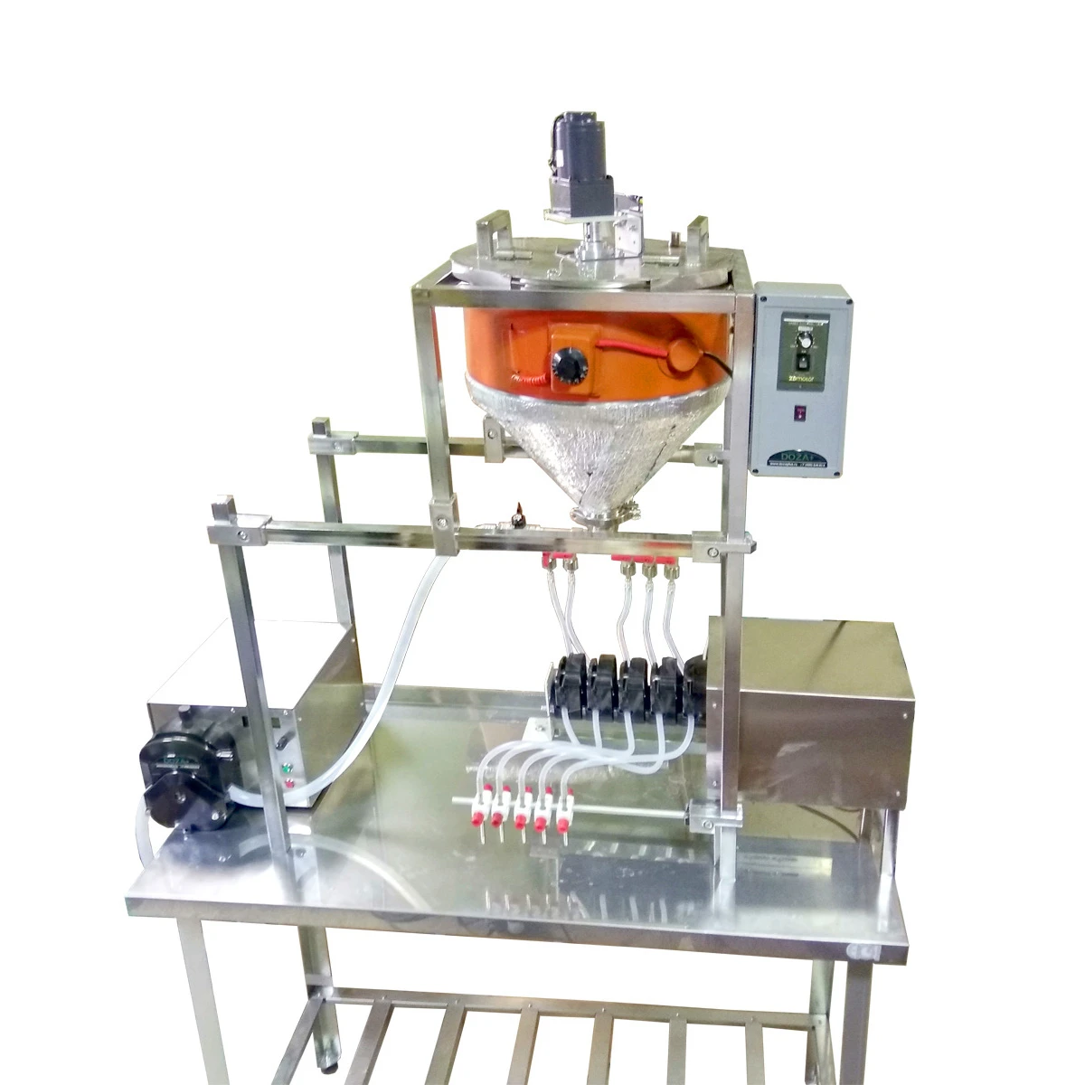 Industrial peristaltic pump dispenser UNAP Multichannel 3, liquids dosing machine