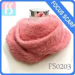 infinity faux rabbit fur scarf