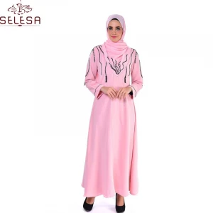 Islamic Clothing Aesthetic Pinch Lace Abaya Coffee Color Muslim Women Turkish Abaya Malaysia Dress