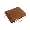 ISO9001 certificated directly factory REACH standard custom vintage slim wallet and mens wallet genuine leather wallet