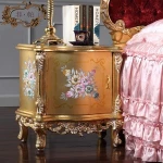 italian furniture bedroom -classic Europe style furniture bedstand-antique hand carved nightstand furniture