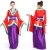 Japanese geisha characteristics of the Oriental sakura and the cosplay studio costume