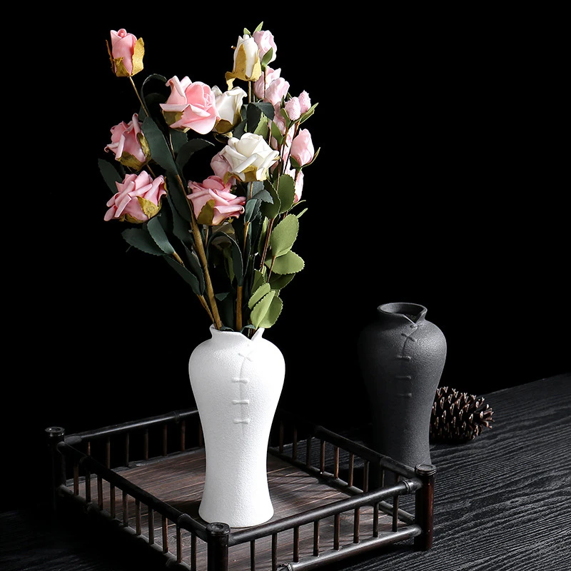 JD-N112 vase flower Chinese cheongsam vase new style Ceramic vase ornaments Chinese style Qipao Art