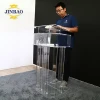 JINBAO clear modern custom perspex commercial acrylic church pulpit podiums