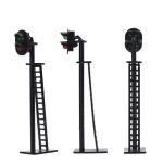 JTD03 Model Train Railway Green/Red 1:87 HO Scale 6cm 12V Model Traffic Signal LED Lights 2-Light Block Signals