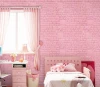 JUNQI brand waterproof 3d foam wall panel kids room decor xpe material wallpaper diy wall for cheap sale