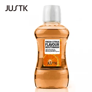 JUSTK Custom Logo Breath health Citrus Flavour Mouthwash