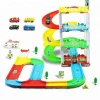 Kids Police Station Electric Parking Toy Play Car Track Set Toy