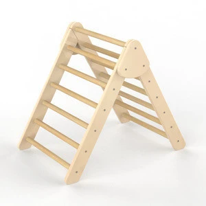 Kids Wooden Climbing Frame Triangle Pikler Climbing Equipment For Toddlers toddlers Indoor Playground Set Activity Climber