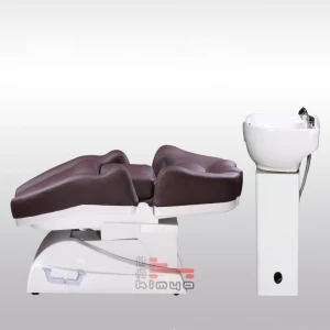 Kimya modern electric hair wash unit luxury beauty salon furniture barber massage station bowl and shampoo chair