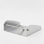 Kitchen accessories stainless steel napkin holder flat tissue box napkin holder