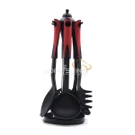 Kitchen Utensil Set With Rotating Stand Holder 6 Nylon Cooking Utensils  - Kitchen Gadgets Cookware Set -Kitchen Tool Set