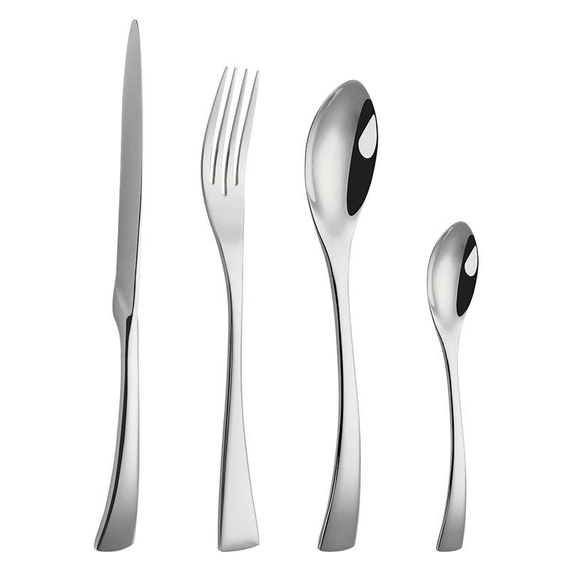 Knife Spoon Fork Set Gold Cutlery Stainless Steel Flatware sets Gift Cutery Set